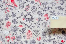 画像6: 「移動中」はぎれ80×50：エギスハイム（ベージュベース） (6)