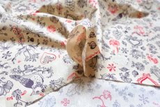 画像9: 「移動中」はぎれ80×50：エギスハイム（ベージュベース） (9)