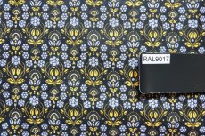 画像4: 「移動中」廃盤はぎれ70×50：クロテール（黒ベース） (4)