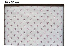 画像2: 「移動中」廃盤はぎれ88×50：リリー（ライトグレイベース） (2)