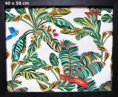 画像1: 「F在庫」はぎれ70×50：ヤスミン（コットンハーフパナマ、マルチカラー） (1)