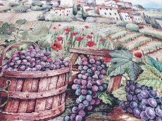 画像7: 「移動中」はぎれ45×45：ヴィラージュ&レザン（フランスの村、ぶどう） (7)