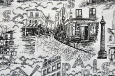 画像16: 「F在庫」はぎれ70×50：オスマン・パリ（白ベース黒） (16)