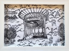 画像11: 「F在庫」はぎれ70×50：オスマン・パリ（白ベース黒） (11)