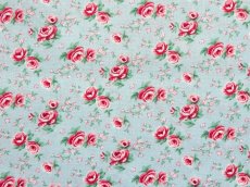 画像1: 「F在庫」はぎれ75×50：スザンヌ（小花、水色ベース） (1)