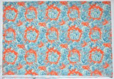 画像12: 「F在庫」はぎれ75×50：ミニ・マハラニ（オレンジベースブルー） (12)