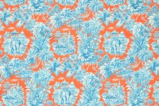 画像11: 「F在庫」はぎれ75×50：ミニ・マハラニ（オレンジベースブルー） (11)