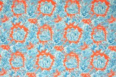 画像10: 「F在庫」はぎれ75×50：ミニ・マハラニ（オレンジベースブルー） (10)