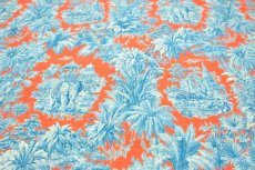 画像13: 「F在庫」はぎれ75×50：ミニ・マハラニ（オレンジベースブルー） (13)