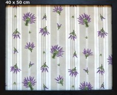 画像1: 「J即納」はぎれ80×50：クティール・ド・プロヴァンス（ベージュ、ラベンダーストライプ） (1)