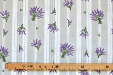 画像3: 「J即納」はぎれ80×50：クティール・ド・プロヴァンス（ベージュ、ラベンダーストライプ） (3)