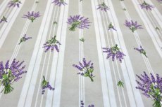 画像4: 「J即納」はぎれ80×50：クティール・ド・プロヴァンス（ベージュ、ラベンダーストライプ） (4)