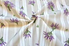 画像12: 「J即納」はぎれ80×50：クティール・ド・プロヴァンス（ベージュ、ラベンダーストライプ） (12)