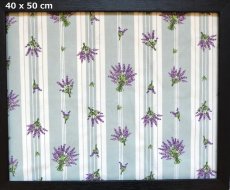 画像1: 「J即納」はぎれ80×50：クティール・ド・プロヴァンス（セージ、ラベンダーストライプ） (1)