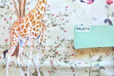 画像9: 「J即納」はぎれ77x100：アニモー・エグゾティック（コットンサテン、グリーンベース） (9)