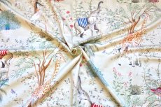 画像13: 「J即納」はぎれ77x100：アニモー・エグゾティック（コットンサテン、グリーンベース） (13)