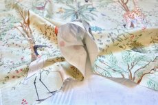 画像12: 「J即納」はぎれ77x100：アニモー・エグゾティック（コットンサテン、グリーンベース） (12)