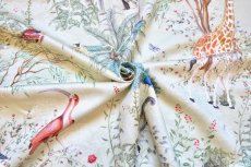 画像17: 「J即納」はぎれ77x100：アニモー・エグゾティック（コットンサテン、グリーンベース） (17)