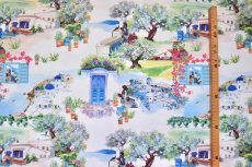 画像5: 「F在庫」はぎれ49×70：サントリーニ島（マルチカラー、地中海の風景） (5)