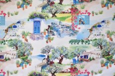 画像16: 「F在庫」はぎれ49×70：サントリーニ島（マルチカラー、地中海の風景） (16)