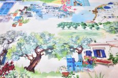 画像7: 「F在庫」はぎれ49×70：サントリーニ島（マルチカラー、地中海の風景） (7)