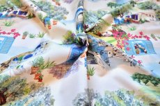 画像15: 「F在庫」はぎれ49×70：サントリーニ島（マルチカラー、地中海の風景） (15)