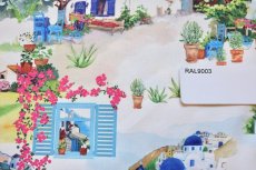 画像10: 「F在庫」はぎれ49×70：サントリーニ島（マルチカラー、地中海の風景） (10)