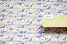 画像5: 「移動中」はぎれ50×33：イルカと花（ナチュラル） (5)
