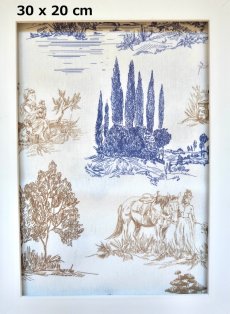 画像2: 「F在庫」はぎれ49×70：tdj田園（ブルー、ブラウン） (2)