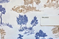 画像3: 「F在庫」はぎれ49×70：tdj田園（ブルー、ブラウン） (3)
