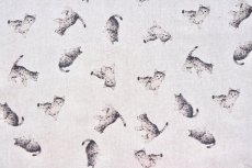 画像10: 「F在庫」はぎれ70×50：クリャ（猫、ベージュベース） (10)