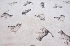 画像4: 「F在庫」はぎれ70×50：クリャ（猫、ベージュベース） (4)