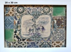 画像2: 「J即納」はぎれ70×49：デルビィ・ヴィンテージモザイク（ブルー） (2)