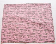 画像2: 「J即納」廃盤はぎれ70×50：コンテ・シノワ（麻色ベースピンク） (2)