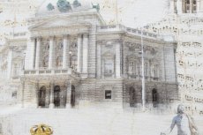 画像15: 「J即納/F在庫」はぎれ70×50：ウィーンの音楽院（ライトアイボリーベース） (15)