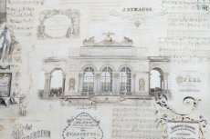 画像11: 「F在庫」布：ウィーンの音楽院（ライトアイボリーベース） (11)