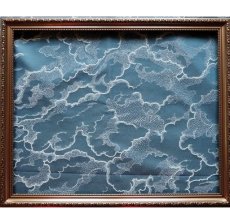 画像1: 「J即納」廃盤はぎれ70×50：ヌアージュ（ジャカード、ブルーカナル） (1)