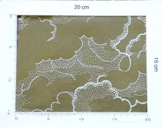 画像4: 「F在庫」廃盤はぎれ70×50：ヌアージュ（ジャカード、カーキ） (4)