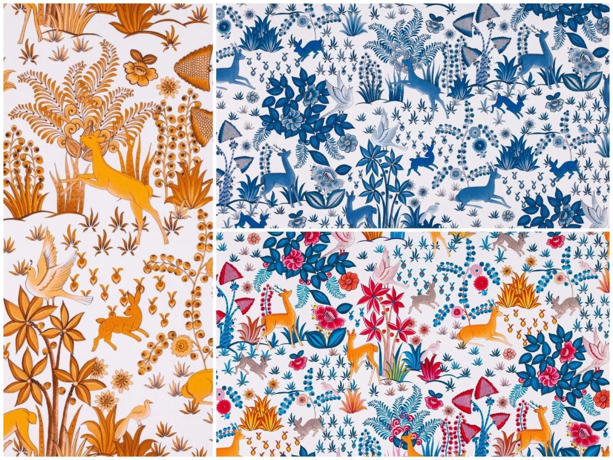 画像1: 「取寄せ」布：パラディ・アイランド（コットンハーフパナマ） 3色 (1)