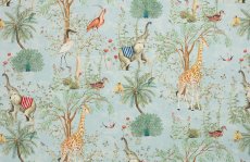 画像2: 「取寄せ」布：アニモー・エグゾティック（コットンサテン） 2色 (2)