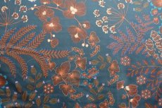 画像2: 「取寄せ」布：フェニックス（ベルベット、ブルーベース） (2)