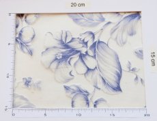 画像4: 「J即納」はぎれ75×50：ボイル地・フルール（ブルー） (4)