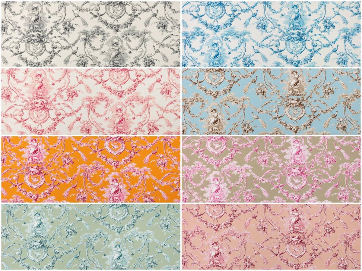 画像1: 「取寄せ」布：ブランコに乗った少女（パーケール）8色 (1)