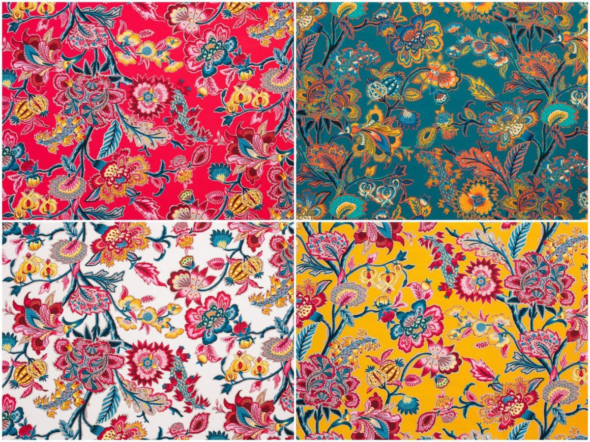 画像1: 「取寄せ」布：ロミー（コットンハーフパナマ）4色 (1)