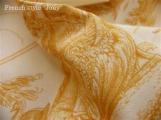 画像3: 「J即納/F在庫」はぎれ75×48：復刻版tdj四季の喜び（トワル、白ベースイエロー） (3)