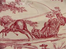 画像10: 「J即納」はぎれ75×48：復刻版tdj四季の喜び（トワル、白ベース赤） (10)