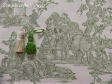 画像4: 「J即納」はぎれ75×48：復刻版tdj四季の喜び（トワル、白ベースグリーン） (4)