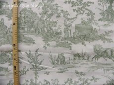 画像5: 「J即納」はぎれ75×48：復刻版tdj四季の喜び（トワル、白ベースグリーン） (5)