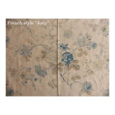 画像1: 「J即納」布：フルールマノン（シャンブレーブルー）長さ50cm単位 (1)