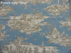 画像2: 「移動中」はぎれ70×50：水の物語（ブルーグレイベース） (2)